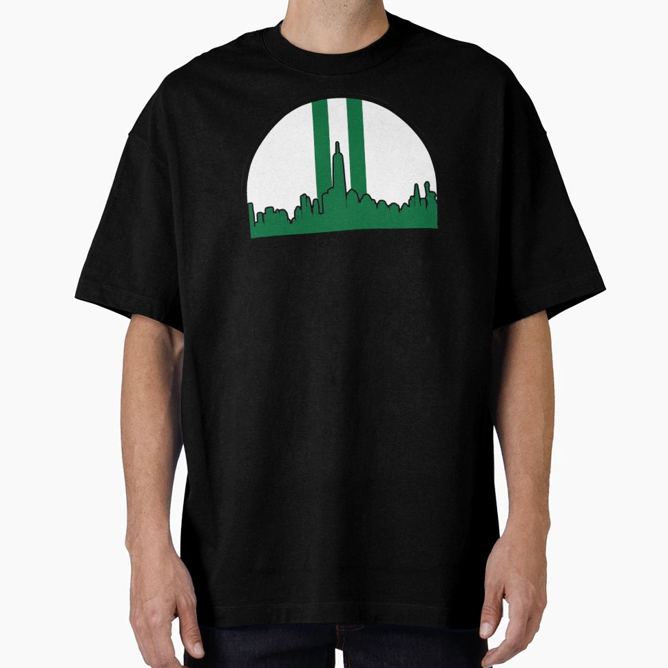 Jets Helmet New York Skyline T-Shirt - Minimalist Print Unisex - T-Shirt, Sweatshirt, Hoodie