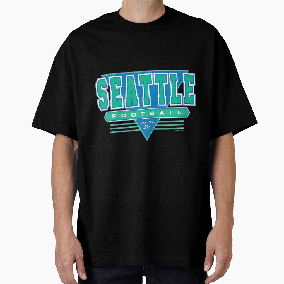 Seattle Football Established 1974 T-Shirt - Fun Novelty Design Men Women - T-Shirt, Sweatshirt, Hoodie