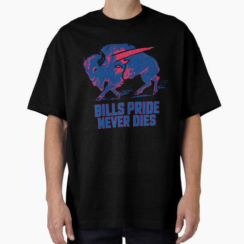 Bills Pride Never Dies Charging T-Shirt - Custom Art Print for Adults - T-Shirt, Sweatshirt, Hoodie