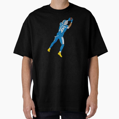 Amon Ra St Brown Leaping Catch T-Shirt - Casual Everyday Wear Men Women - T-Shirt, Sweatshirt, Hoodie