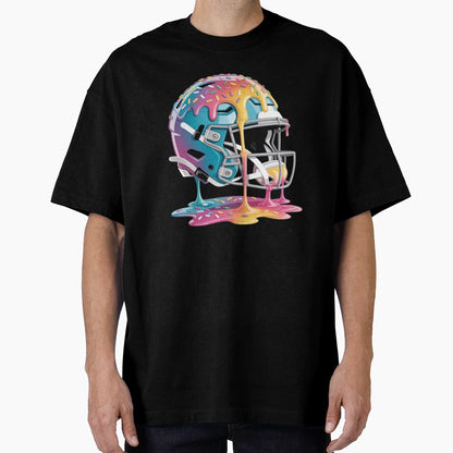 Ice Cream Drip Football Stuff T-Shirt - Casual Everyday Wear Men Women - T-Shirt, Sweatshirt, Hoodie