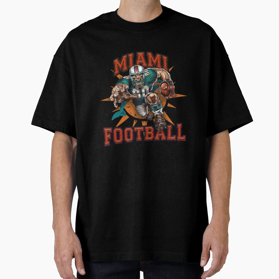 Miami Football T-Shirt - Minimalist Print Men Women - T-Shirt, Sweatshirt, Hoodie