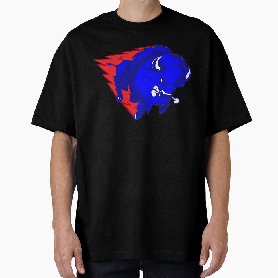 Buffalo Charge T-Shirt - Custom Art Print Unisex - T-Shirt, Sweatshirt, Hoodie