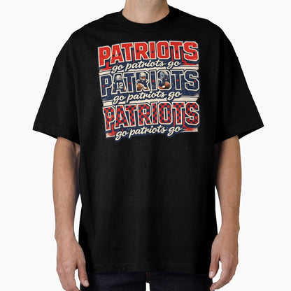 Go Patriots Go Funny Game Day T-Shirt - Trendy Graphic Unisex - T-Shirt, Sweatshirt, Hoodie