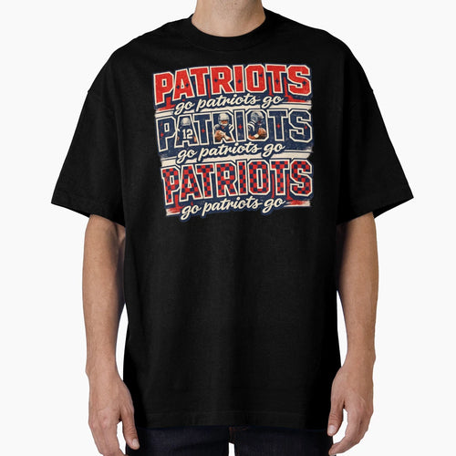 Go Patriots Go Funny Game Day T-Shirt - Trendy Graphic Unisex - T-Shirt, Sweatshirt, Hoodie