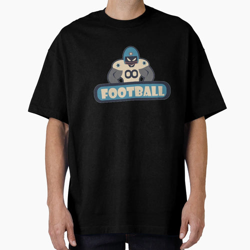 Football Sport Blue T-Shirt - Custom Art Print Men Women - T-Shirt, Sweatshirt, Hoodie