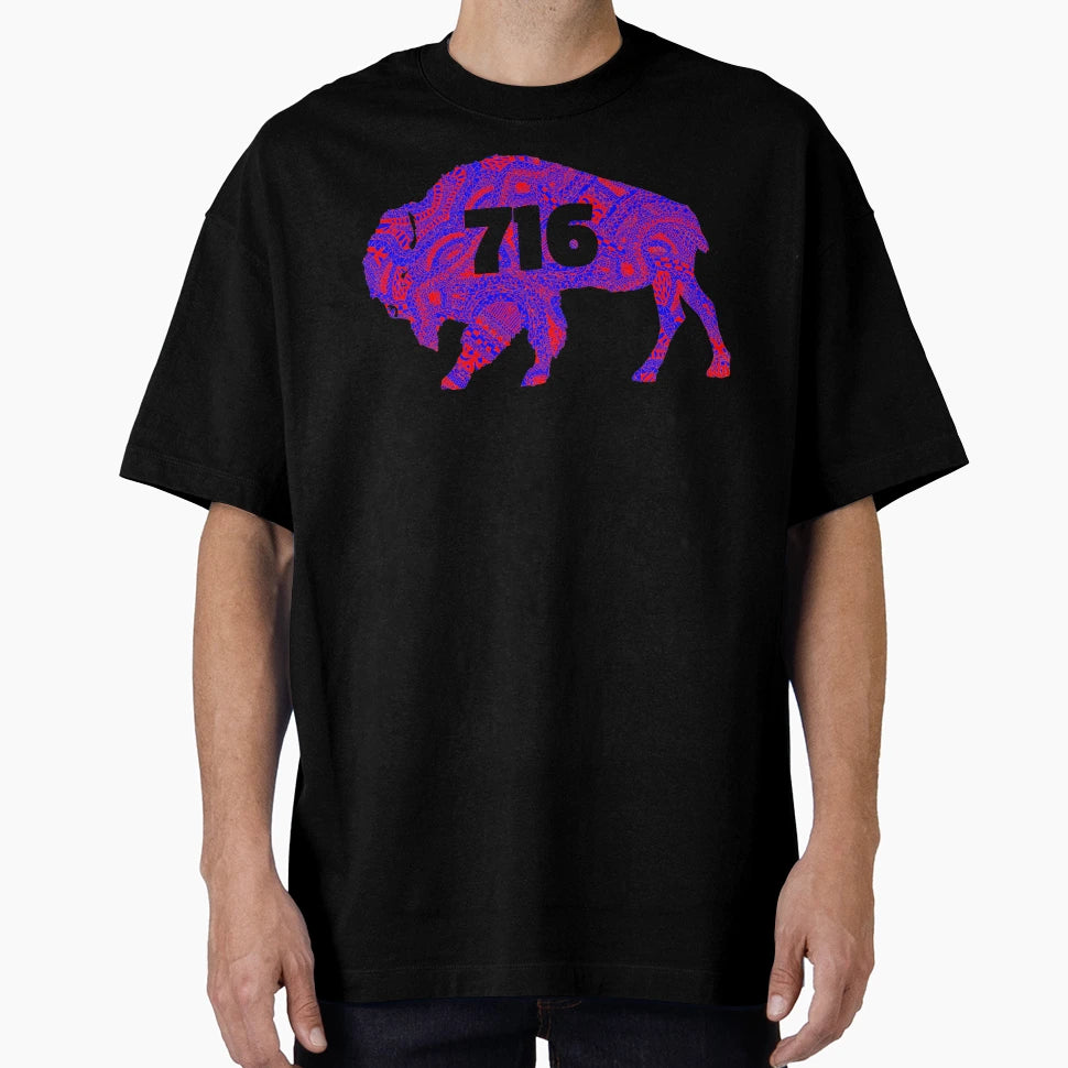 Zentangles Buffalo 716 Buffalo Ny T-Shirt - Casual Everyday Wear for Adults - T-Shirt, Sweatshirt, Hoodie