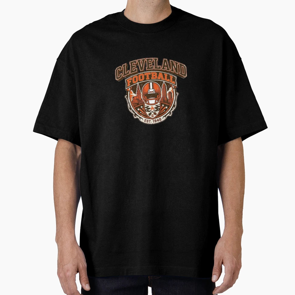 Cleveland Browns T-Shirt - Custom Art Print Unisex - T-Shirt, Sweatshirt, Hoodie