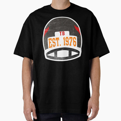 Tampa Bay Throwback Football Helmet T-Shirt - Minimalist Print Unisex - T-Shirt, Sweatshirt, Hoodie