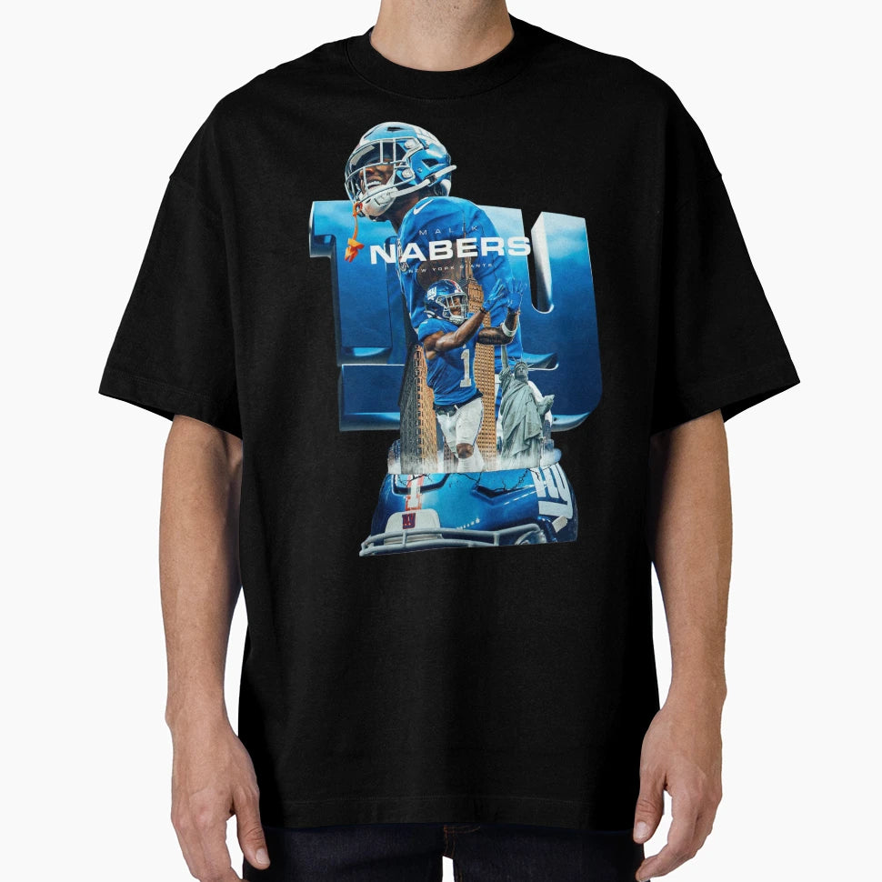 Malik Nabers T-Shirt - Graphic Print Unisex - T-Shirt, Sweatshirt, Hoodie