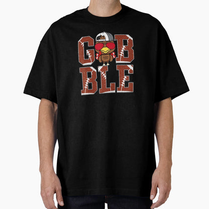 Funny Football Gobble Turkey T-Shirt - Minimalist Print for Adults - T-Shirt, Sweatshirt, Hoodie