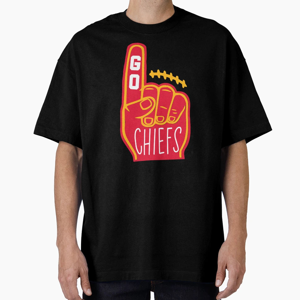Chiefs Foam Finger T-Shirt - Fun Novelty Design for Adults - T-Shirt, Sweatshirt, Hoodie