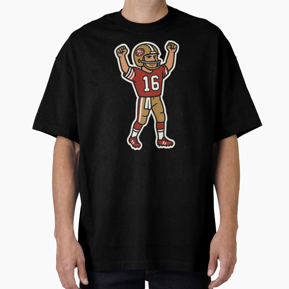 Gridiron Greats Cartoon Tribute Joe T-Shirt - Custom Art Print Men Women - T-Shirt, Sweatshirt, Hoodie