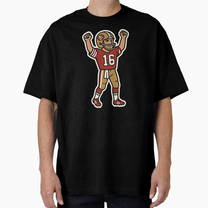 Gridiron Greats Cartoon Tribute Joe T-Shirt - Custom Art Print Men Women - T-Shirt, Sweatshirt, Hoodie