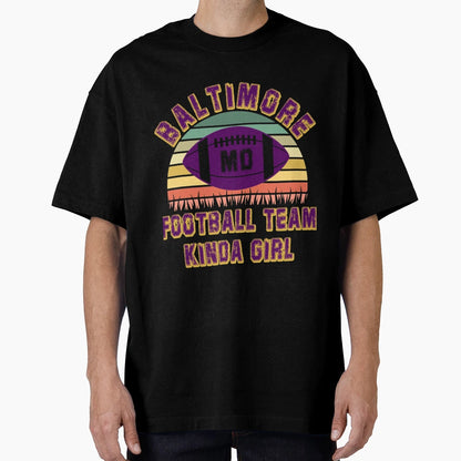 Baltimore Ravens Football Team Kinda T-Shirt - Custom Art Print Unisex - T-Shirt, Sweatshirt, Hoodie