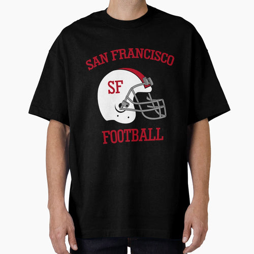 San Francisco Football And T-Shirt - Custom Art Print for Adults - T-Shirt, Sweatshirt, Hoodie