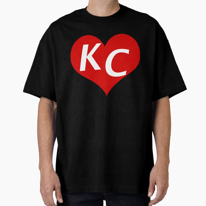 Love Kc Heart Love Kansas City T-Shirt - Casual Everyday Wear for Adults - T-Shirt, Sweatshirt, Hoodie