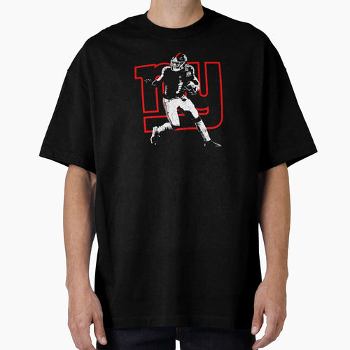 Malik Nabers Minimal Silhouette Logo T-Shirt - Streetwear Style Men Women - T-Shirt, Sweatshirt, Hoodie