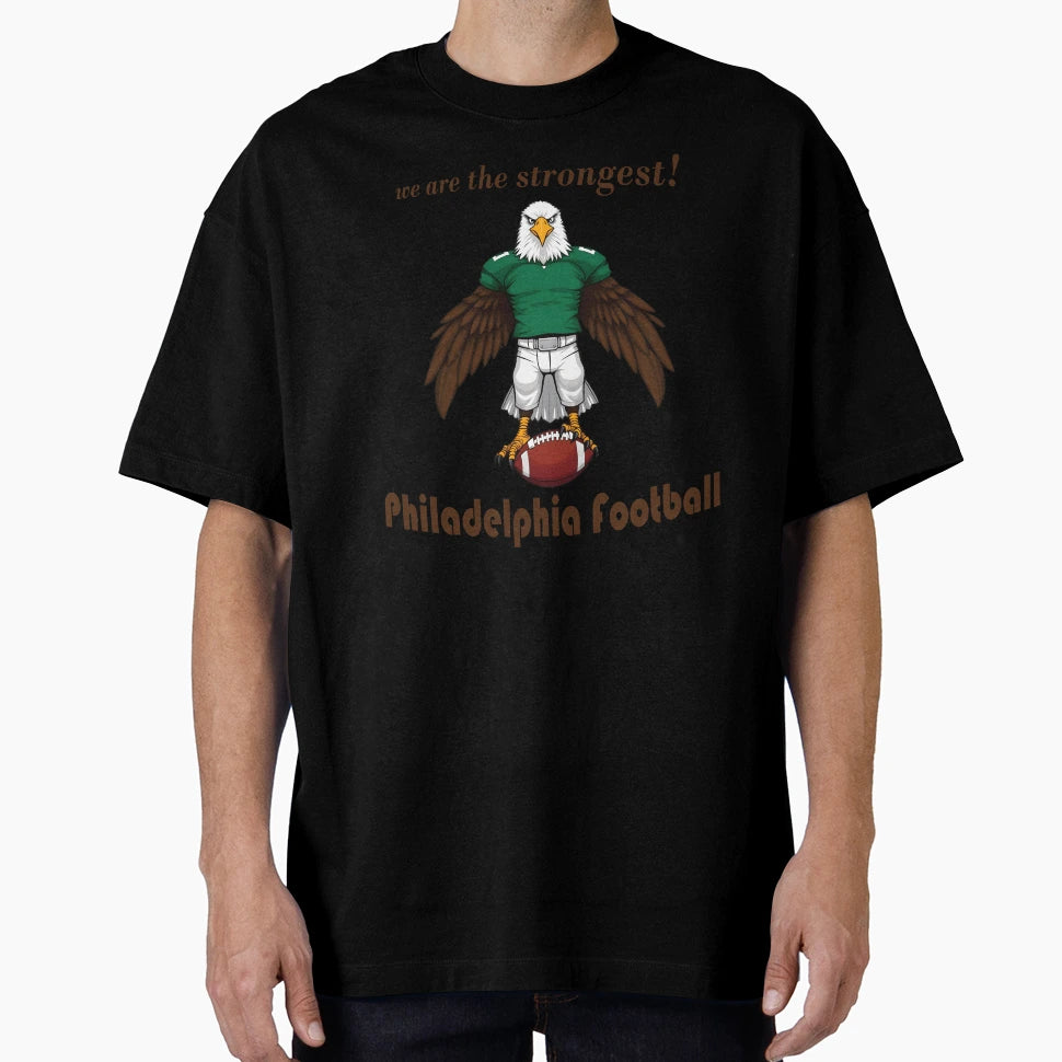 Eagle Wearing American Football Uniform T-Shirt - Trendy Graphic for Adults - T-Shirt, Sweatshirt, Hoodie