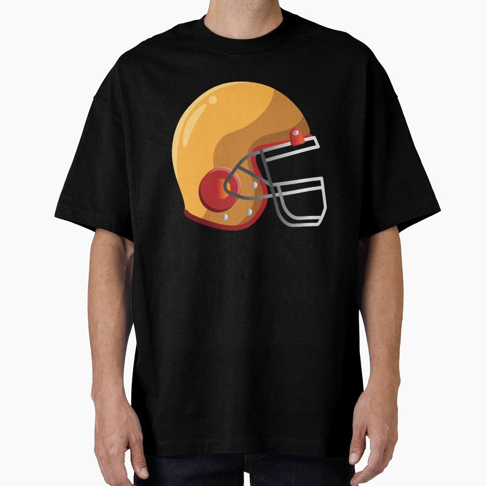 Football American Helmet T-Shirt - Graphic Print for Adults - T-Shirt, Sweatshirt, Hoodie