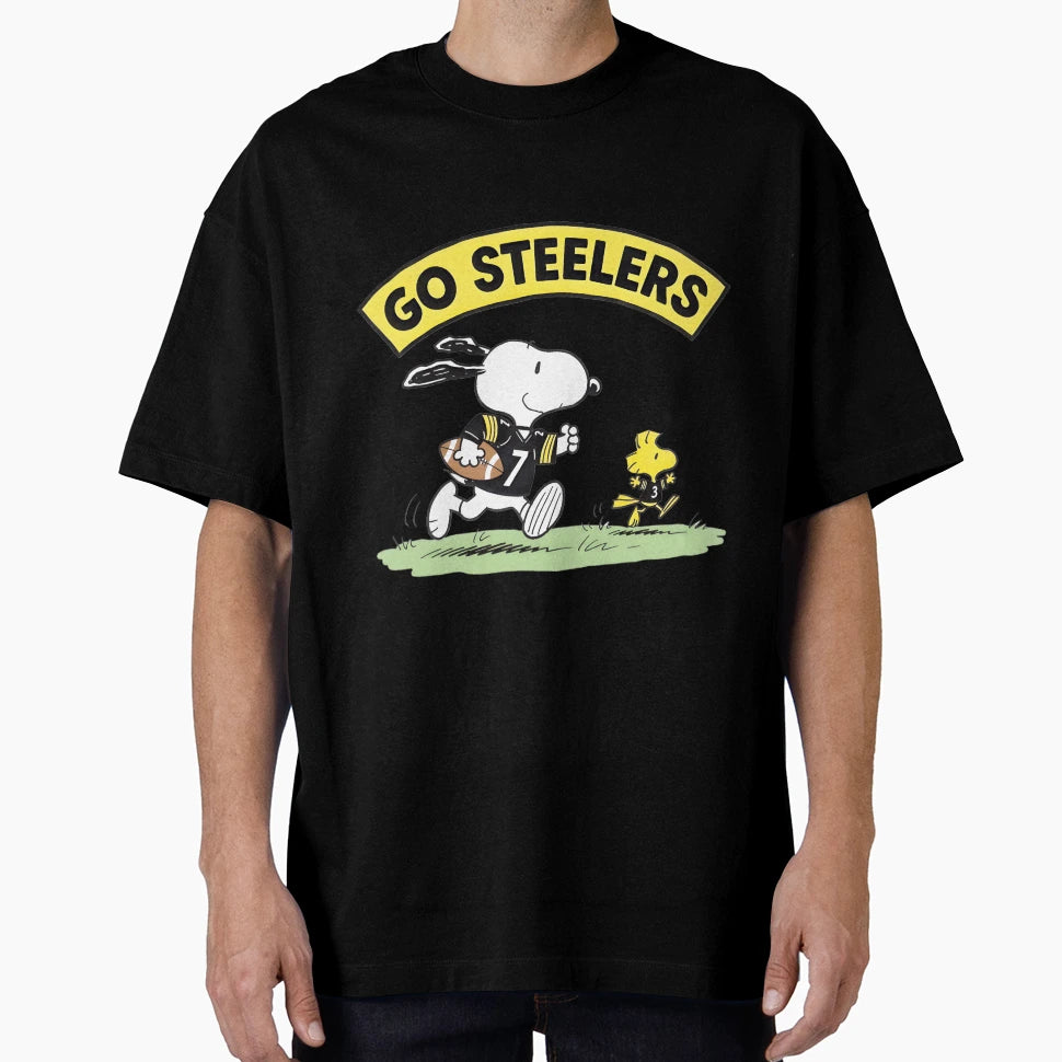Pittsburgh Steelers Snoopy Woodstock T-Shirt - Casual Everyday Wear Unisex - T-Shirt, Sweatshirt, Hoodie