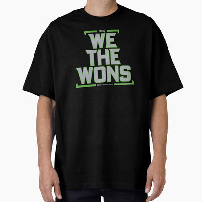 We Wons Seattle 2025 Champions Navy T-Shirt - Fun Novelty Design Unisex - T-Shirt, Sweatshirt, Hoodie