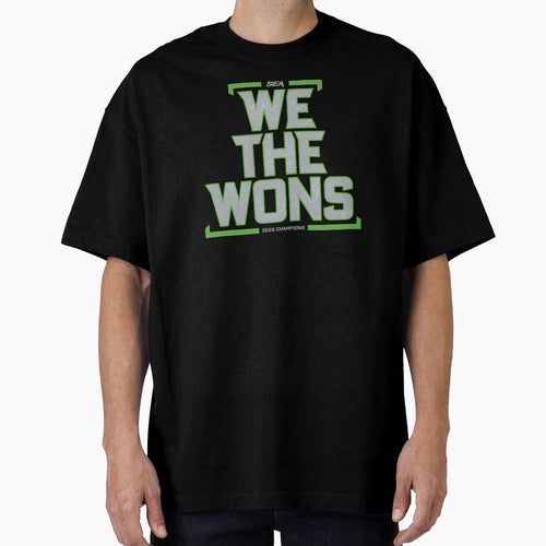 We Wons Seattle 2025 Champions Navy T-Shirt - Fun Novelty Design Unisex - T-Shirt, Sweatshirt, Hoodie