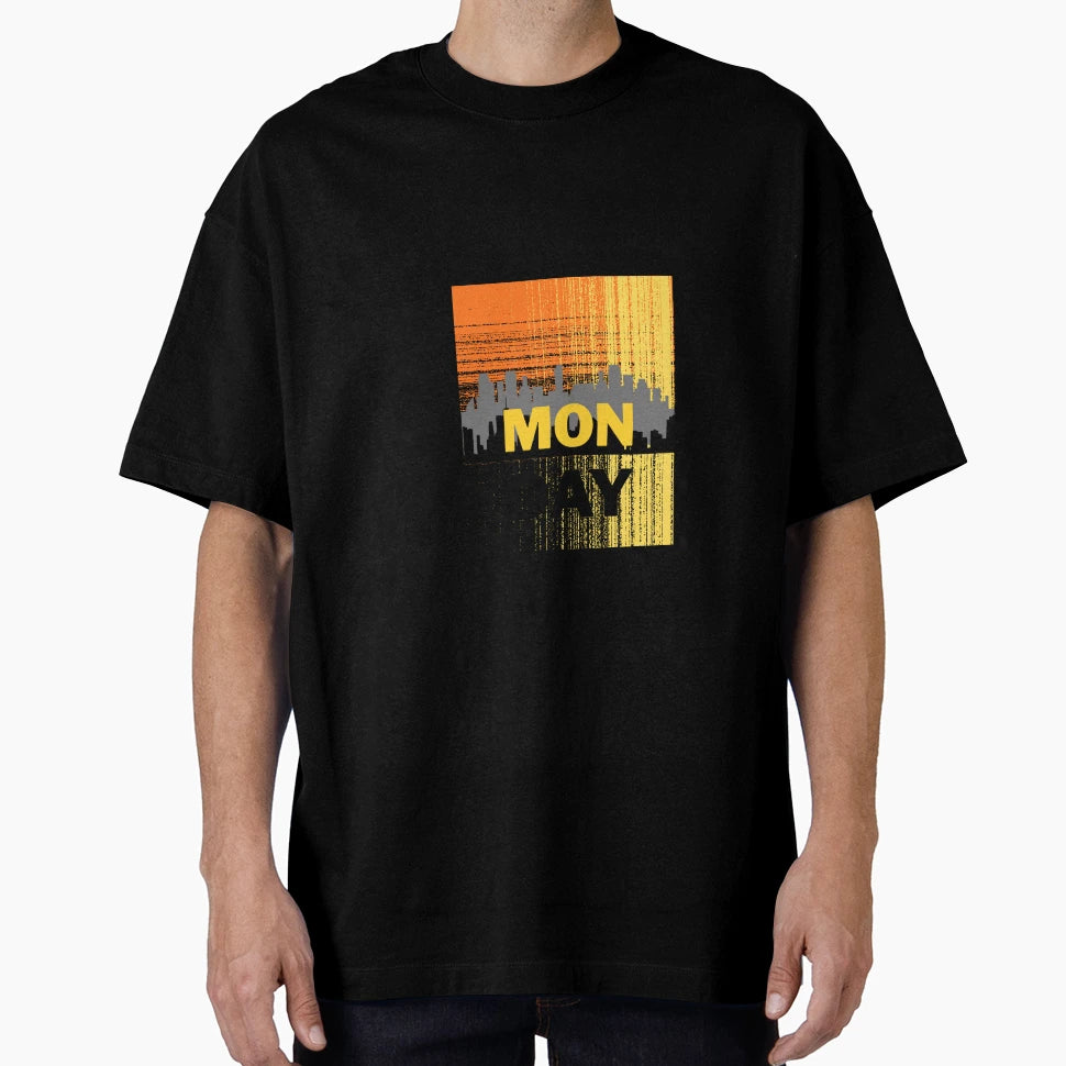 City Sunset Monday Morning Vibe T-Shirt - Custom Art Print for Adults - T-Shirt, Sweatshirt, Hoodie