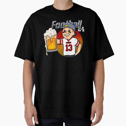 Beer Football 2 T-Shirt - Minimalist Print Unisex - T-Shirt, Sweatshirt, Hoodie