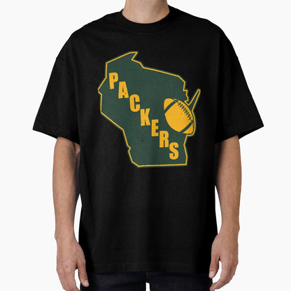 Green Bay Packers State Outline T-Shirt - Streetwear Style Unisex - T-Shirt, Sweatshirt, Hoodie