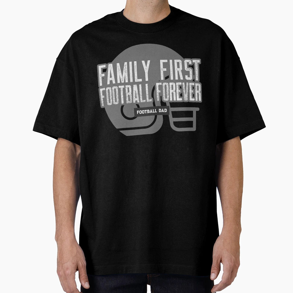 Family First Football Forever T-Shirt - Custom Art Print Unisex - T-Shirt, Sweatshirt, Hoodie