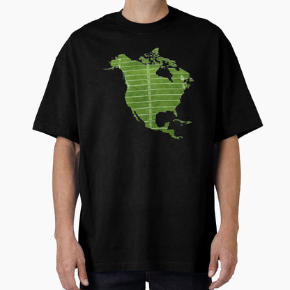 North America Sports Field Map Usa T-Shirt - Aesthetic Graphic for Adults - T-Shirt, Sweatshirt, Hoodie