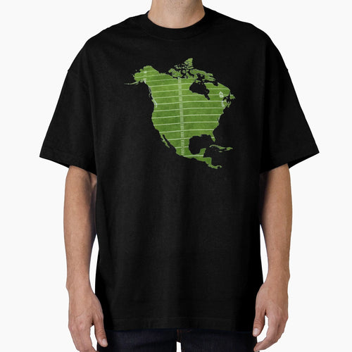 North America Sports Field Map Usa T-Shirt - Aesthetic Graphic for Adults - T-Shirt, Sweatshirt, Hoodie