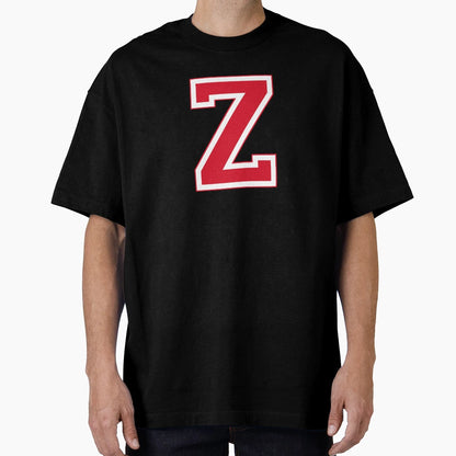 Red Varsity Letter Z T-Shirt - Custom Art Print Unisex - T-Shirt, Sweatshirt, Hoodie