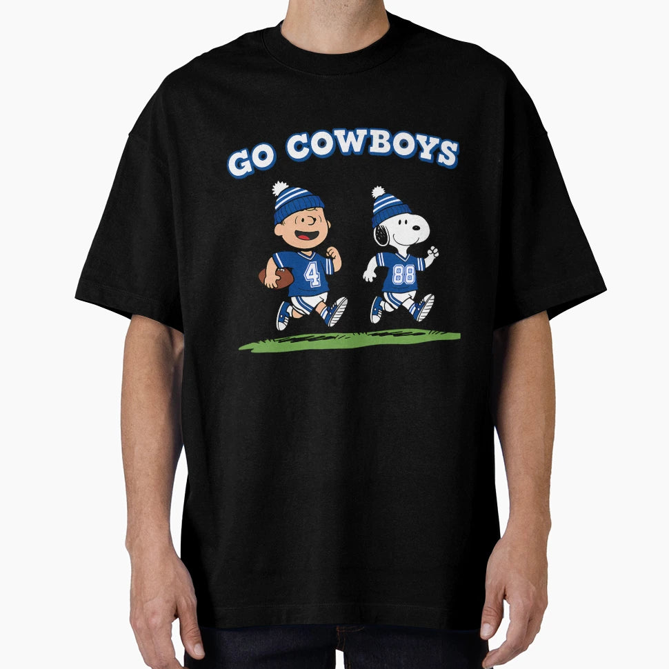 Dallas Football Go Cowboys Snoopys T-Shirt - Fun Novelty Design Unisex - T-Shirt, Sweatshirt, Hoodie