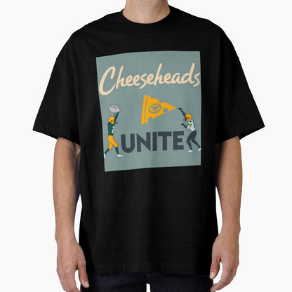 Cheeseheads Unite Passionate T-Shirt - Aesthetic Graphic Men Women - T-Shirt, Sweatshirt, Hoodie