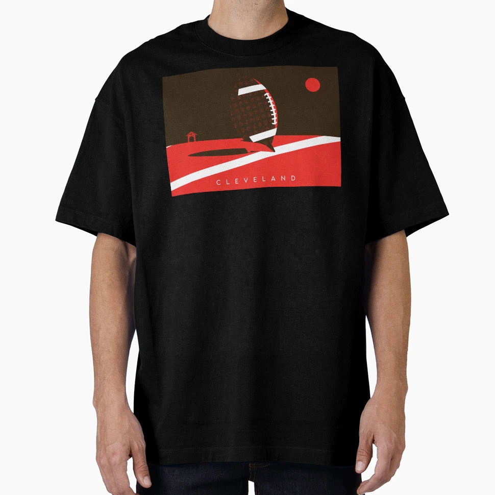 Cleveland Football Nfl Fan Art T-Shirt - Custom Art Print Men Women - T-Shirt, Sweatshirt, Hoodie