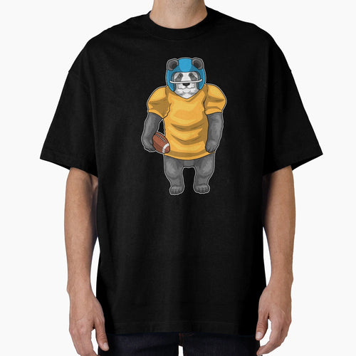 Panda American Football Helmet T-Shirt - Novelty Apparel Men Women - T-Shirt, Sweatshirt, Hoodie