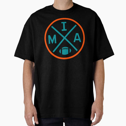 Miami Football Emblem Mia T-Shirt - Minimalist Print for Adults - T-Shirt, Sweatshirt, Hoodie