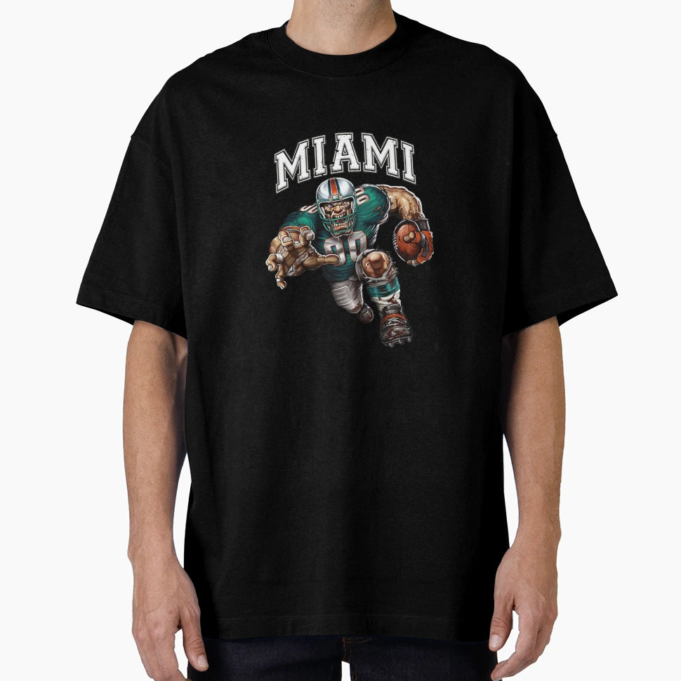 Miami Football T-Shirt - Minimalist Print Unisex - T-Shirt, Sweatshirt, Hoodie