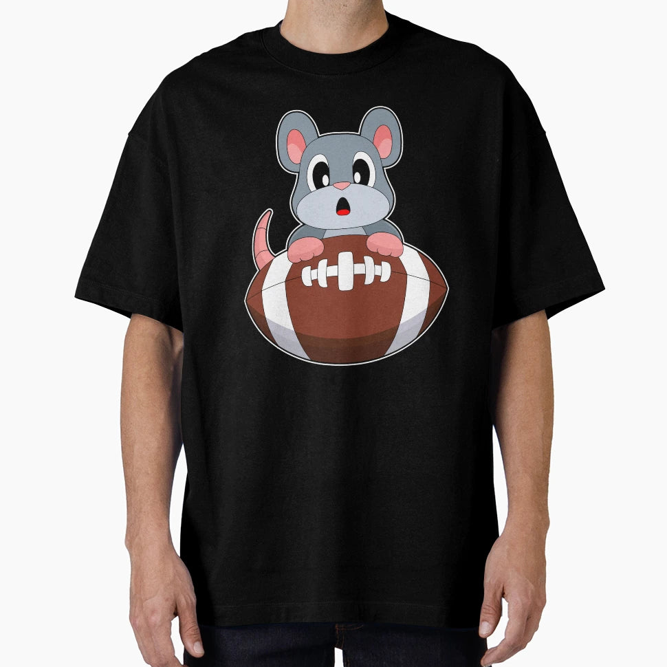 Mouse American Football T-Shirt - Minimalist Print Unisex - T-Shirt, Sweatshirt, Hoodie