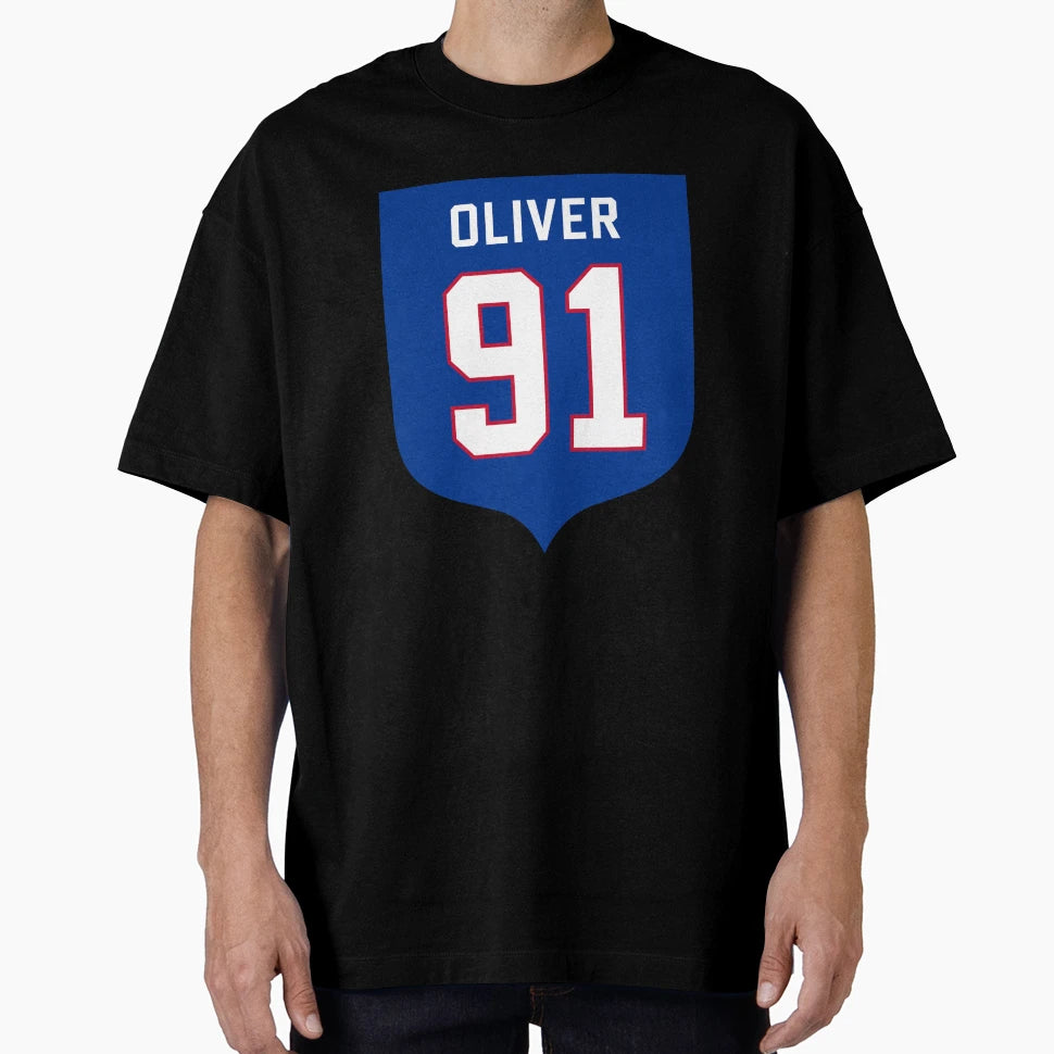 Ed Oliver 91 Emblem T-Shirt - Unique Graphic Unisex - T-Shirt, Sweatshirt, Hoodie