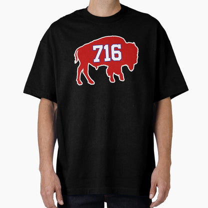 Buffalo 716 Area Code And T-Shirt - Fun Novelty Design for Adults - T-Shirt, Sweatshirt, Hoodie