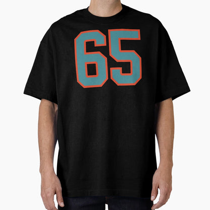 65 Number Aqua Orange Lucky Sports T-Shirt - Custom Art Print Men Women - T-Shirt, Sweatshirt, Hoodie
