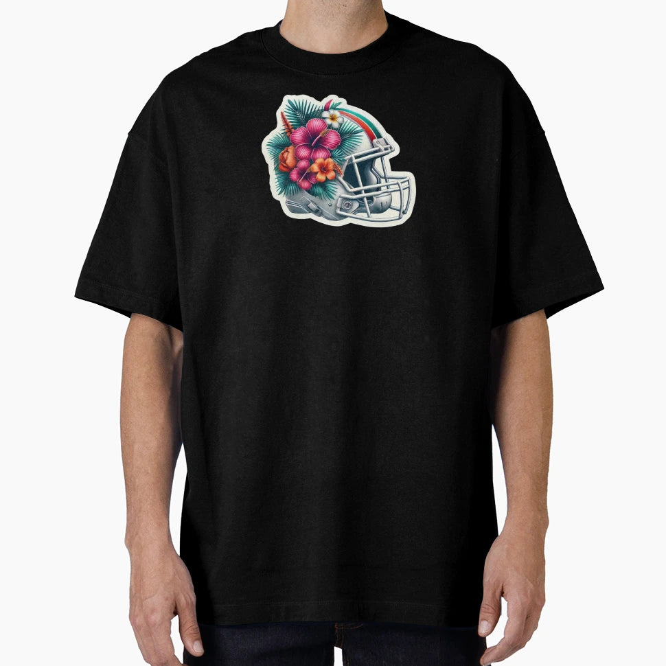 Tropical Miami Helmet T-Shirt - Casual Everyday Wear for Adults - T-Shirt, Sweatshirt, Hoodie