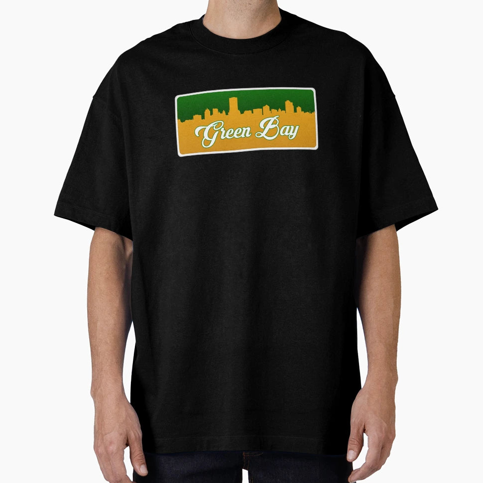 Green Bay Football Skyline T-Shirt - Fun Novelty Design for Adults - T-Shirt, Sweatshirt, Hoodie