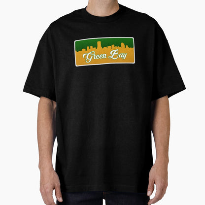Green Bay Football Skyline T-Shirt - Fun Novelty Design for Adults - T-Shirt, Sweatshirt, Hoodie