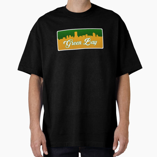 Green Bay Football Skyline T-Shirt - Fun Novelty Design for Adults - T-Shirt, Sweatshirt, Hoodie