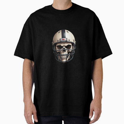 American Football Skull T-Shirt - Aesthetic Graphic for Adults - T-Shirt, Sweatshirt, Hoodie