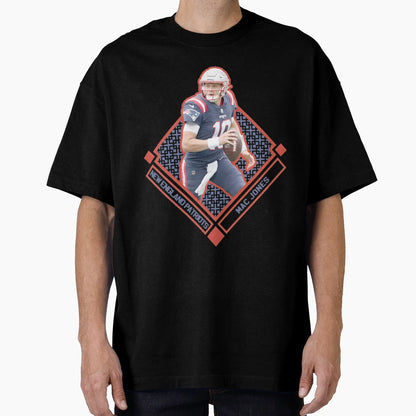 Mac Jones Patriot Power Diamond T-Shirt - Minimalist Print Men Women - T-Shirt, Sweatshirt, Hoodie